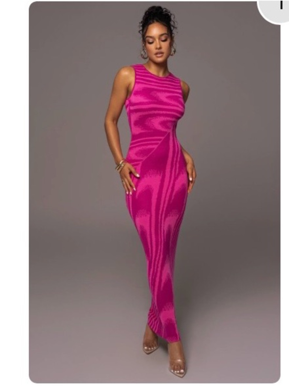 JLUXLABEL Pink chasing Maxi Dress